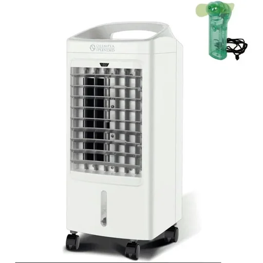 "Splendid Peler 4D Aircooler inkl. Zeitschaltuhr und Fernbedienung 75 Watt 4 L max. 20 m² mit kostenlosem Handventilator image"