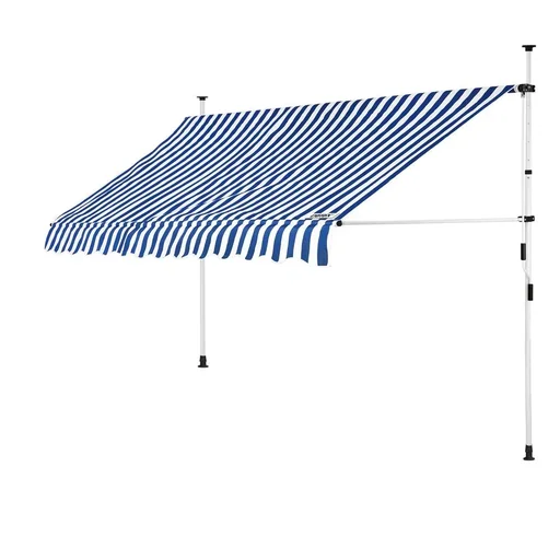 "Klemmmarkise blau/weiß 300cm image"