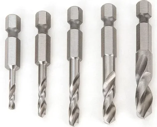 "Bohrer Set 5-teilig, kurz, 1/4" 6 kant image"
