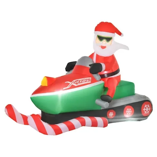 "Aufblasbar Weihnachtsmann Schneemann Weihnachtsdeko LED Figur aufblasbar Weihnachtsdeko image"