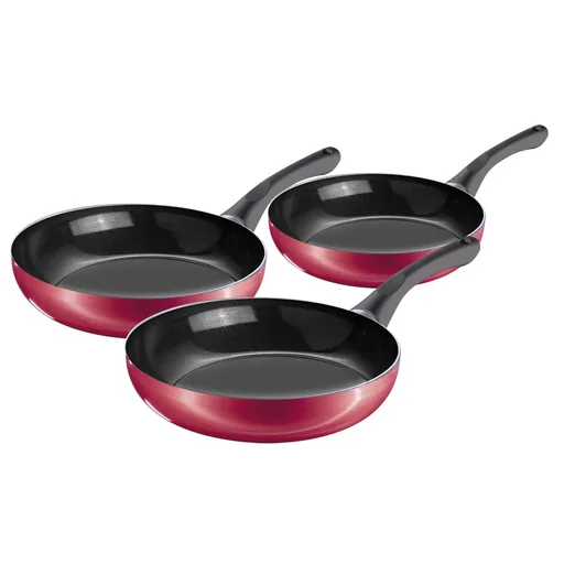"Pfannen-Set, rot, 3-teilig image"