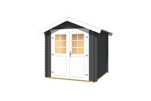 "Gartenhaus 209 Gr.1, 253 x 234 x 244 cm graphitgrau mit Doppeltür image"