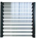 Kunststoff Lamellenfenster für alle Gewächshäuser