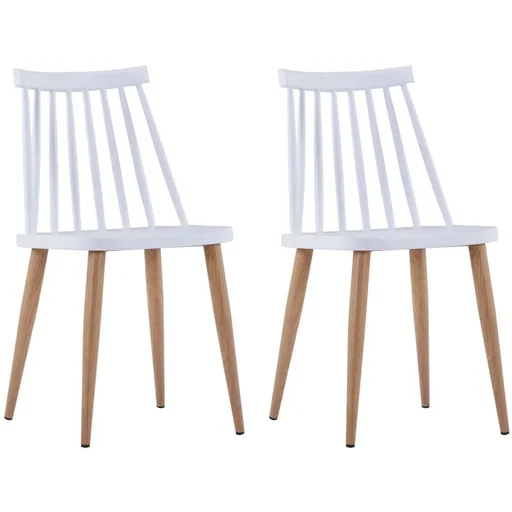 "Esszimmerstühle 2-Sitzer Kunststoff weiß image"