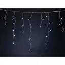 Vellight Eiszapfen-Weihnachtsbeleuchtung - 4 x 0,6 m - 144 LEDs - Weiß - Innen und Außen