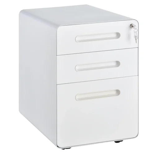 "Aktenschrank 3 Schubladen, weiß image"