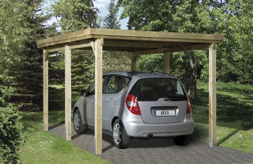 "Einzelcarport "Optima", Gr. 1, Flachdach, 322 x 512 cm image"