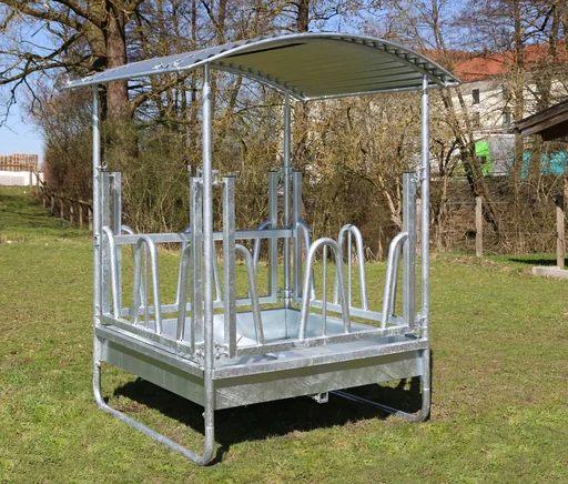 "Viereckraufe, mit Palisadengitter - 8 Fressplätze image"