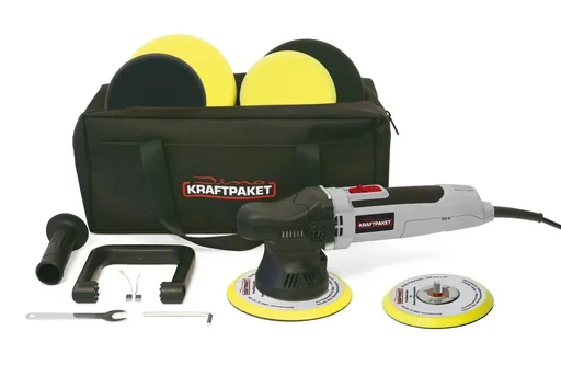 Exzenter Poliermaschine 650 Watt - 9 mm Hub - im XXL-Set