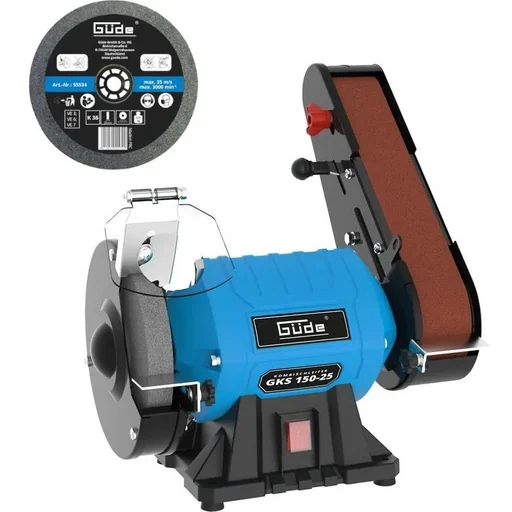 "Kombinierte Schleifmaschine GKS150-25 mit zusätzlicher Schleifscheibe 150x20x32mm - K36 image"