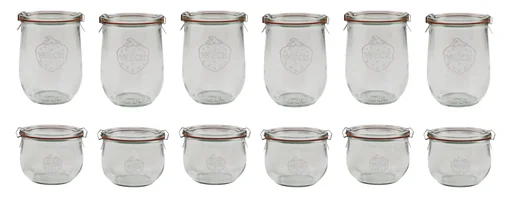 Einkochglas TULPE-Form 1/2 Liter, 6er Pack