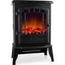 Elektrischer Kamin mit offenem Flammeneffekt 2000 Watt - Schwarz