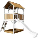 Pumba Spielturm Braun/Weiß - Weiße Rutsche
