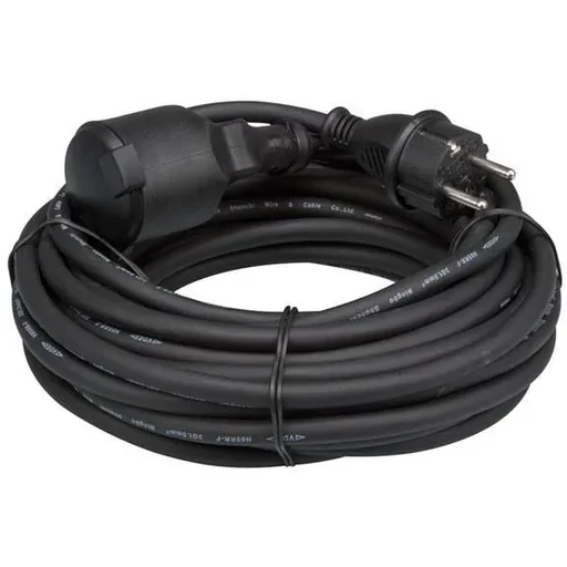 "Verlängerungskabel - 10M - Gummi - Stift-Erdung - 3G1.5 - IP44 image"