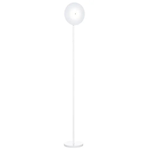 "Stehlampe mit LED um 90 Grad verstellbar abnehmbarer Lichtmast Lampe Metall Acryl Weiß Ø28 x 171,5 cm image"