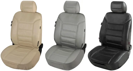 "Autositzbezug Billy aus echtem Leder beige ZIPP-IT image"