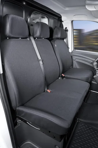"Passform Sitzbezüge für Einzelsitz und Doppelbank Stoff für Mercedes Vito W639 und Viano W639 ab BJ 06/2003 bis 05/2014 image"