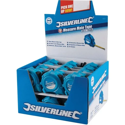 "NL Measure Mate' Maßband Display Box 30 Stück, 5 m x 19 mm image"