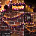 Weihnachtsbeleuchtung Kugeln 40-LED - Lila - 2m