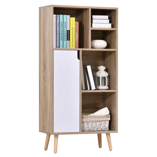 "Schrank mit 5 offenen Fächern und 1 Schrank image"