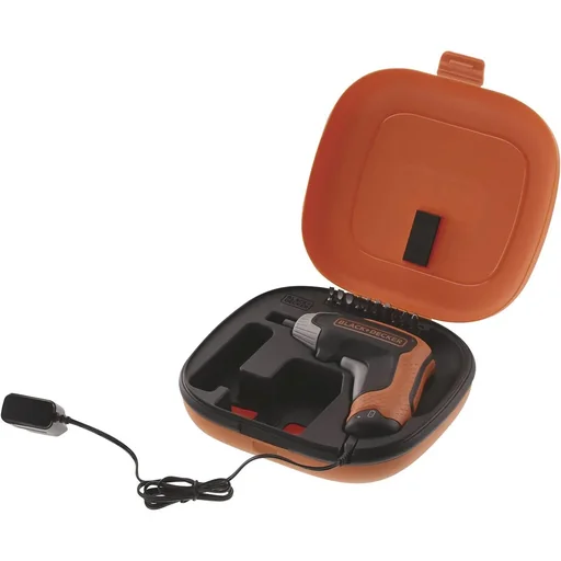 Akkuschrauber 3,6V in Aufbewahrungsbox und USB-Ladegerät