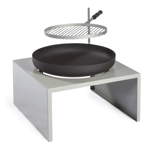 "Feu du Jardin Feuerschale MODERNE silber image"