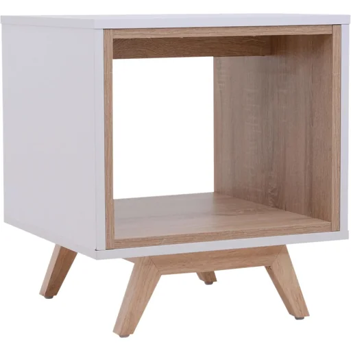 "Nachttisch Nachtschrank Beistelltisch Flurkommode mit 1 offenem Fach 45 x 45 x 50 cm image"
