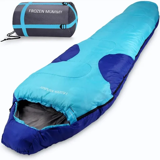 "Frozen Mummy Schlafsack bis -21°C blau image"