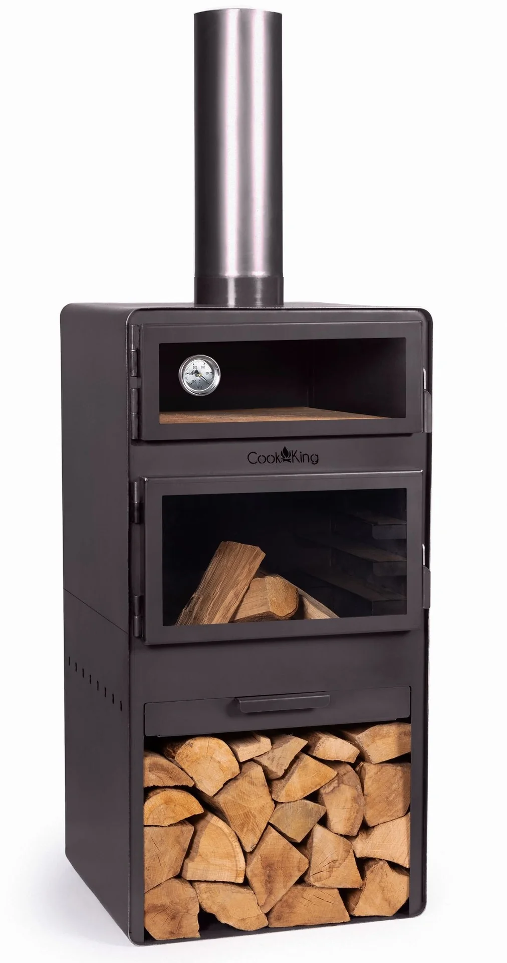 "CookKing Terrassenofen Vento Plus, inklusive Pizzaofen image"