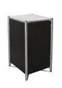 Mülltonnenbox 1er Box, Kunststoff schwarz, für 240 l Tonnen