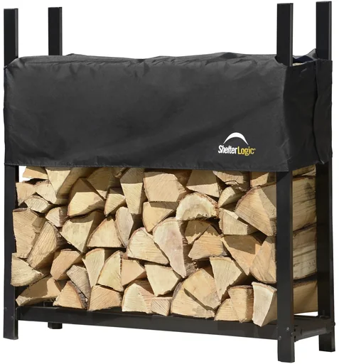 "Kaminholzregal 120 cm mit Cover, Traglast 1.000 kg image"