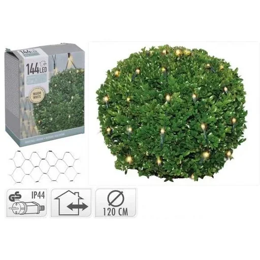 "Buchsbaum-Kugelleuchte 144 LED Warm-Weiß Ø 120cm - Strauch image"
