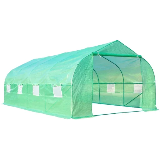 "Gewächshaus 6x3x2m Folie mit Giebeldach image"