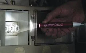 "Spannungsprüfer 111 mit optischem & akustischem Signal & Leuchte image"