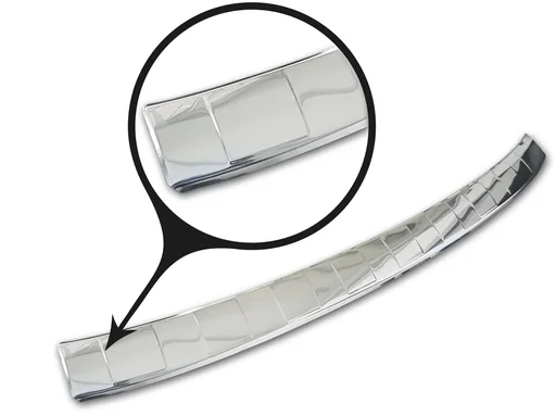"Edelstahl Ladekantenschutz, Ford Kuga III - ST-Line+Hybrid, 2019> Erstausrüster Qualität weiche, entgratete Kanten image"