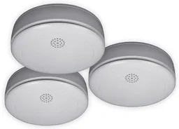 10-year smoke detector RM218, including battery, 3-pack