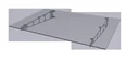 Edelstahlvordach HD/LT 160 gefrostet, 160 x 90 x 16 cm, Edelstahl, Verbundsicherheitsglas (VSG) 8mm gefrostet