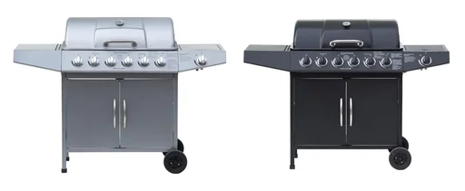 "Gasgrill "Dayton" 6 Hauptbrenner + 1 Seitenbrenner, schwarz image"