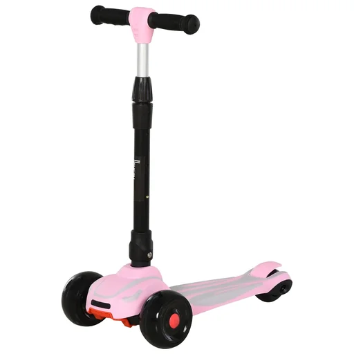 "Mädchenroller mit einstellbarer Höhe, rosa image"