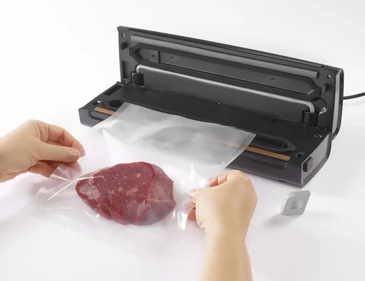 "Edelstahl Kompakt-Vakuumierer, 130 Watt inklusive Etiketten, 100 Stück image"