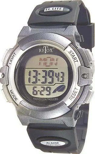 ""RETOX" Funk LCD Armbanduhr mit Alarm, Stoppuhr + Datumanzeige, 3ATM image"