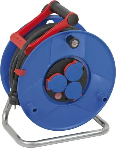 "Kabeltrommel Garant IP44, Durchmesser 290mm, Spezialkunststoff,3 x 230V Steckdose, 40m image"