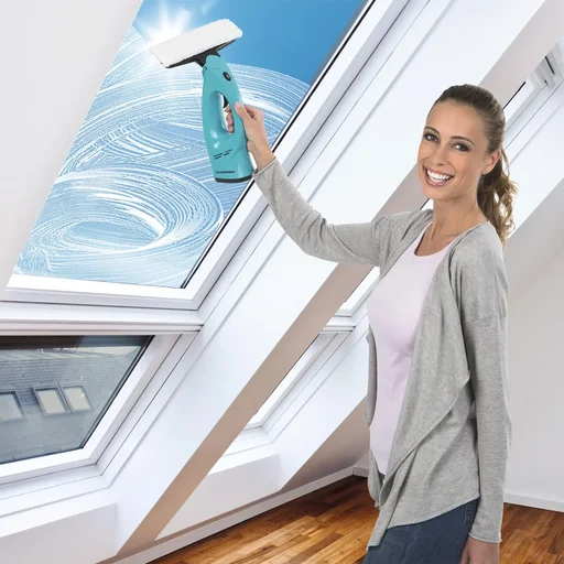 "Akku Fensterreiniger 3in1 - Fenstersauger mit Sprüher - Einschäumer - Abzieher image"