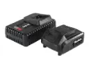 Starter-Set 18 Volt Li-Ionen Familie: 1 x Akku 2,0 Ah + 1 x Schnellladegerät