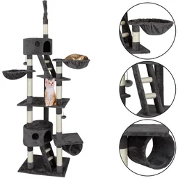 Codoca cat tree, ceiling height 240 - 260 cm dark grey