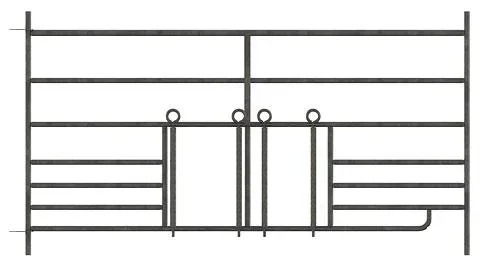 Schafpanel 1,83 Meter mit 2 Lämmerschlüpfe