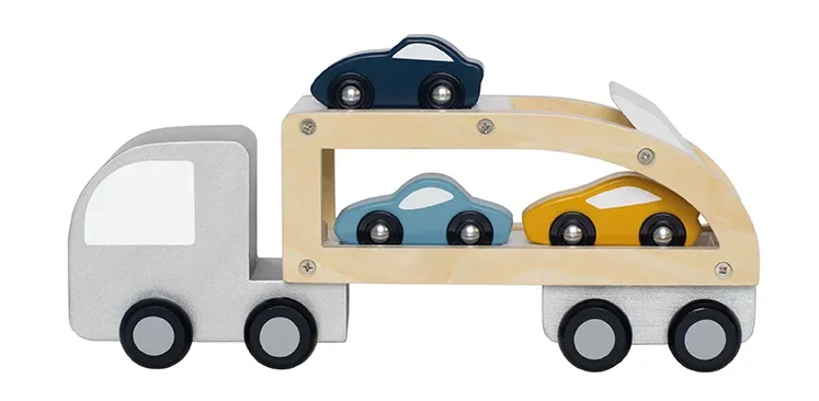 "Jabadabado Kinderspielzeug, Spielzeugautos - Autotransporter mit Sportwagen image"