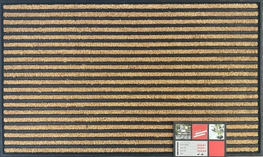 "Gummi Kokosmatte Target 45 x 75 cm Naturfarben image"