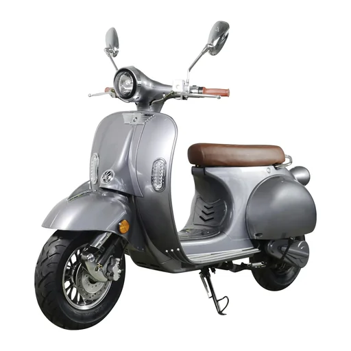 "Retro E-Roller "Sizilia" 45 km/h mit Doppelakku anthrazit image"