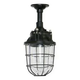 "Hängelampe Storm Schiffslampe industriell Holzschwarz 60W Ø 16 cm image"